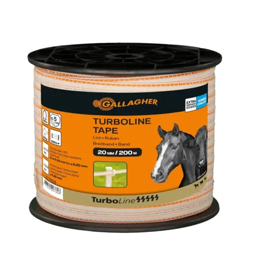 Gallagher TurboLine lint 20mm | wit 200mtr