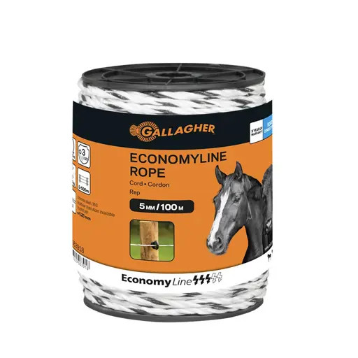 Gallagher EconomyLine koord | wit 100mtr