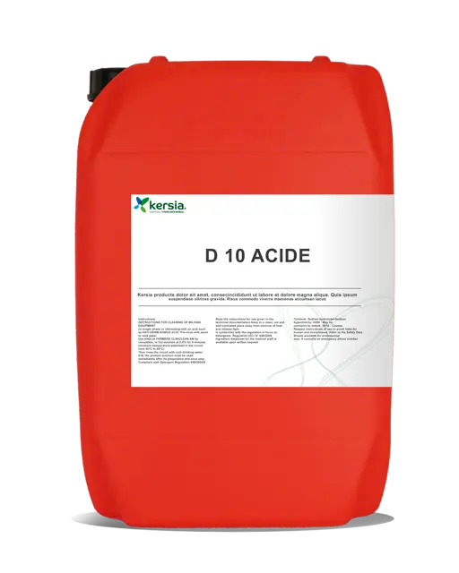 Kersia D-10 Acide melkstalzuur - 25kg