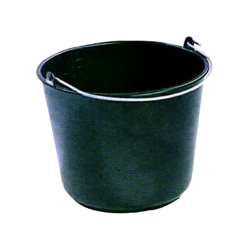 Emmer kunststof zwart 12ltr
