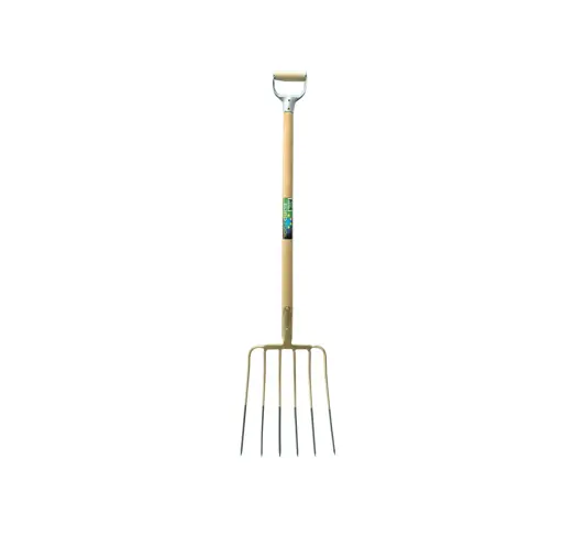 Maisvork 6-tands met D-steel - 95cm