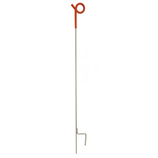 Gallagher veerstalen paal met krulisolator - 100cm