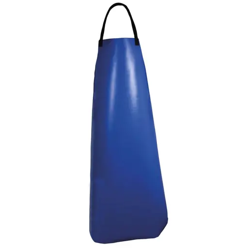 Melkschort blauw PE-gecoat