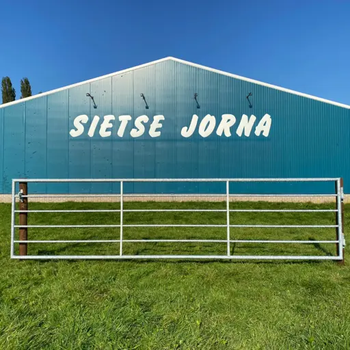 Landhek gegalvaniseerd 6 buis SJ - 4mtr