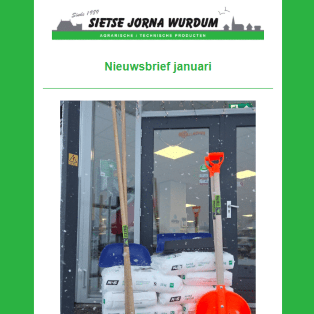 Nieuwsbrief januari 2026 Sietse Jorna