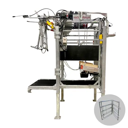 Elektrische klauwbekapbox GDS - met hydraulische fixeerbeugel, lift en zijschotten