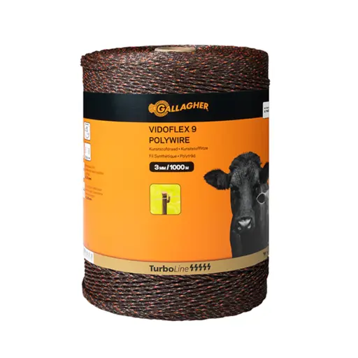 Gallagher Vidoflex 9 Plus TurboLine schrikdraad | terra 1000mtr