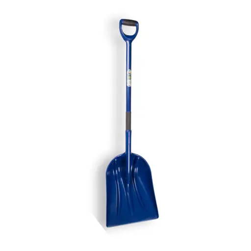 Graanschop blauw kunststof + D-steel - 133cm