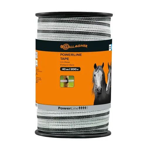Gallagher PowerLine lint 40mm | wit 200 mtr