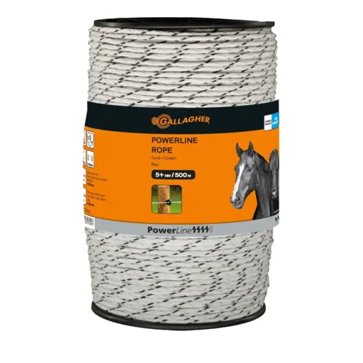 Gallagher PowerLine koord | wit 500mtr