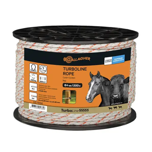 Gallagher TurboLine koord | wit 200mtr
