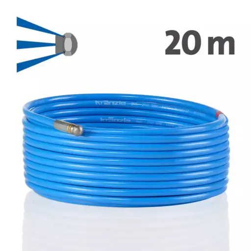 Kränzle rioolslang 20m met nozzle en snelkoppeling