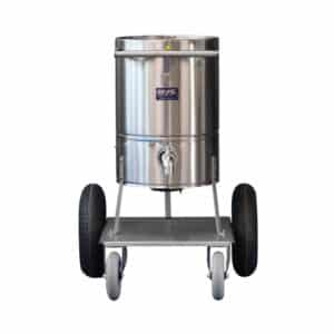 Kalvermelkmixer RVS - grote wielen | 50ltr