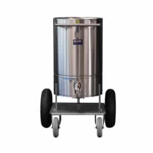 Kalvermelkmixer RVS - grote wielen | 90ltr