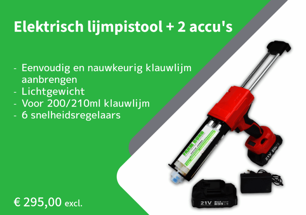 Elektrisch lijmpistool + 2 accu's - Sietse Jorna