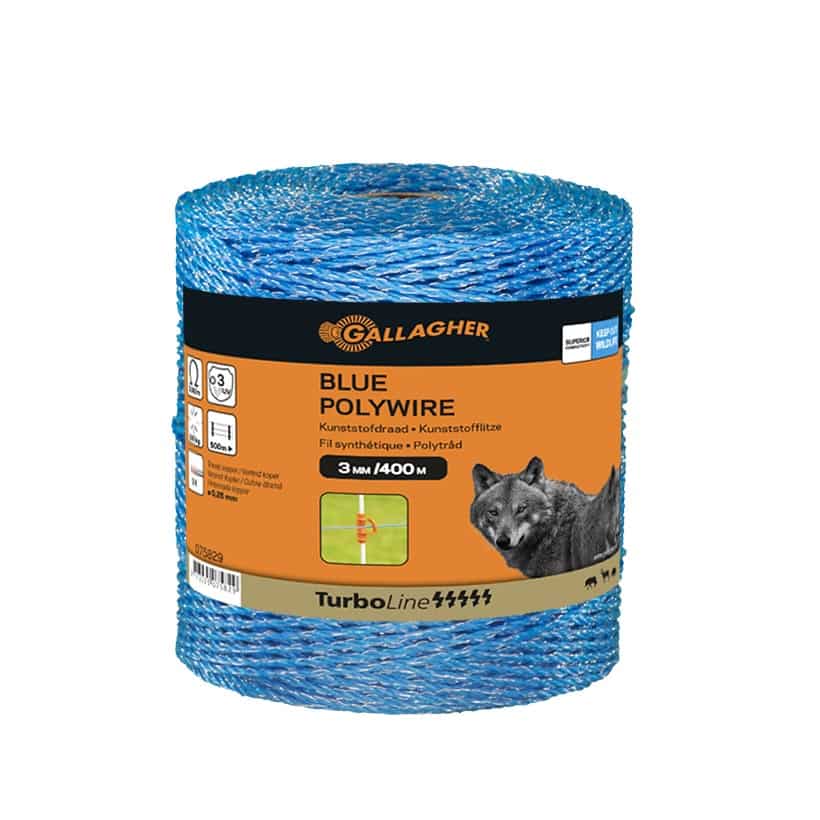 Gallagher Vidoflex 9 Plus TurboLine schrikdraad | blauw 400mtr