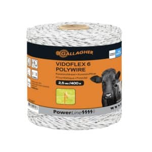 Gallagher Vidoflex 6 PowerLine schrikdraad | wit 400mtr