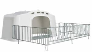 Kalverhok CalfOTel XL-10 groepshok met hekwerk