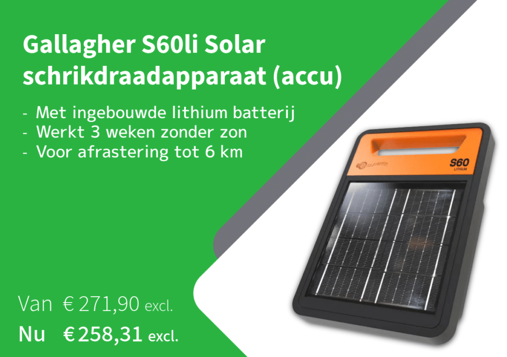 Gallagher S60li Solar schrikdraadapparaat - Sietse Jorna