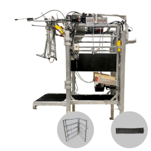 Elektrische klauwbekapbox GDS - met hydraulische fixeerbeugel, lift, zijschotten en 2e buikriem