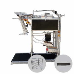 Elektrische klauwbekapbox GDS – met hydraulische fixeerbeugel, zijschotten en 2e buikriem